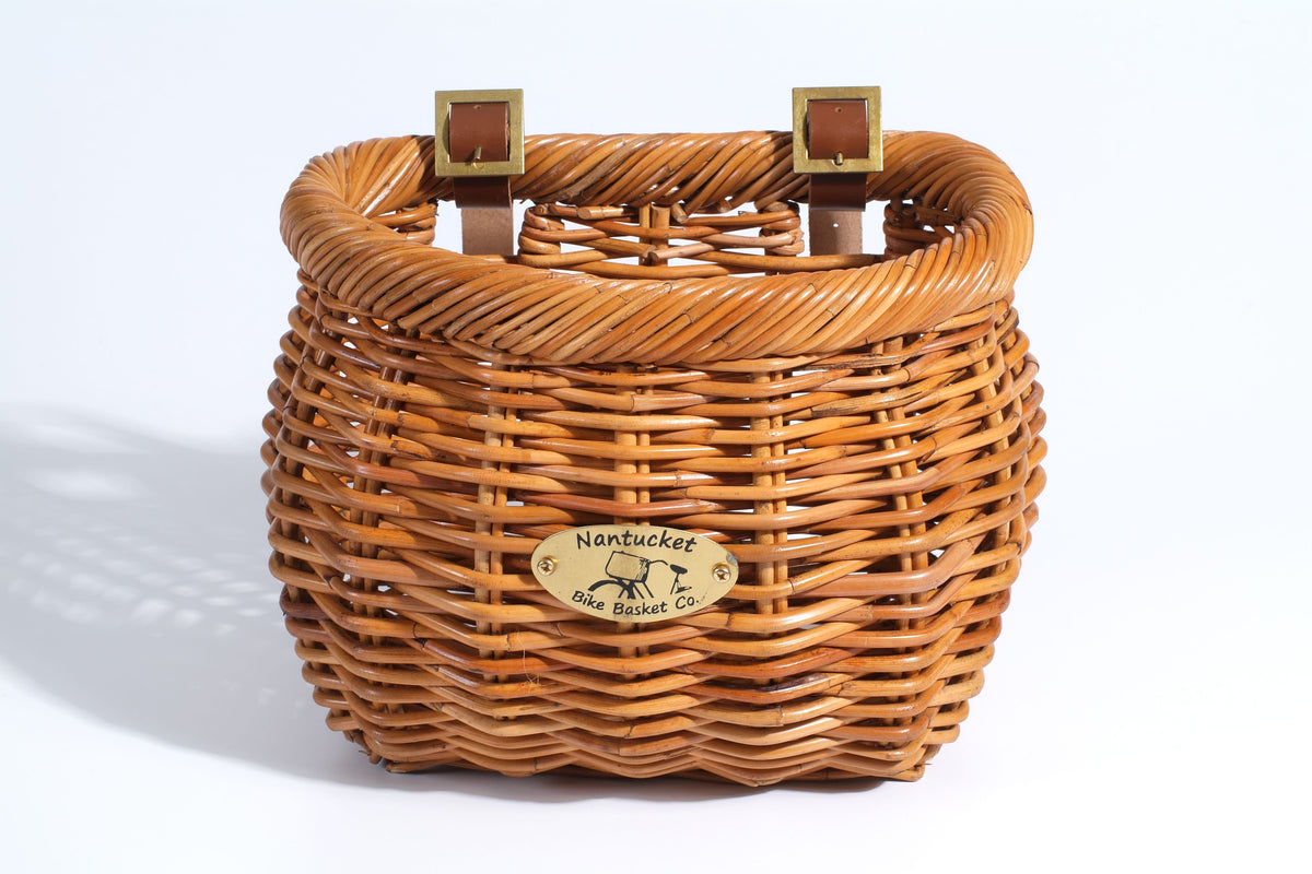 Nantucket Bicycle Basket deals Co. Madaket Cruiser Creel Basket w/ Lid